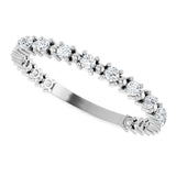 White Gold Diamond Anniversary Ring variant--14K-white-gold variant--Diamond-Lab variant--Diamond-Nat variant--Platinum