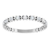 milgrain style diamond band with fine beading variant--14K-white-gold variant--Diamond-Lab variant--Diamond-Nat variant--Platinum