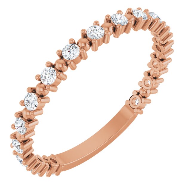 Rose Gold Diamond Band variant--14K-rose-gold variant--Diamond-Lab variant--Diamond-Nat