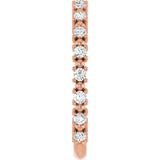 Rose Gold Diamond Wedding Ring variant--14K-rose-gold variant--Diamond-Lab variant--Diamond-Nat