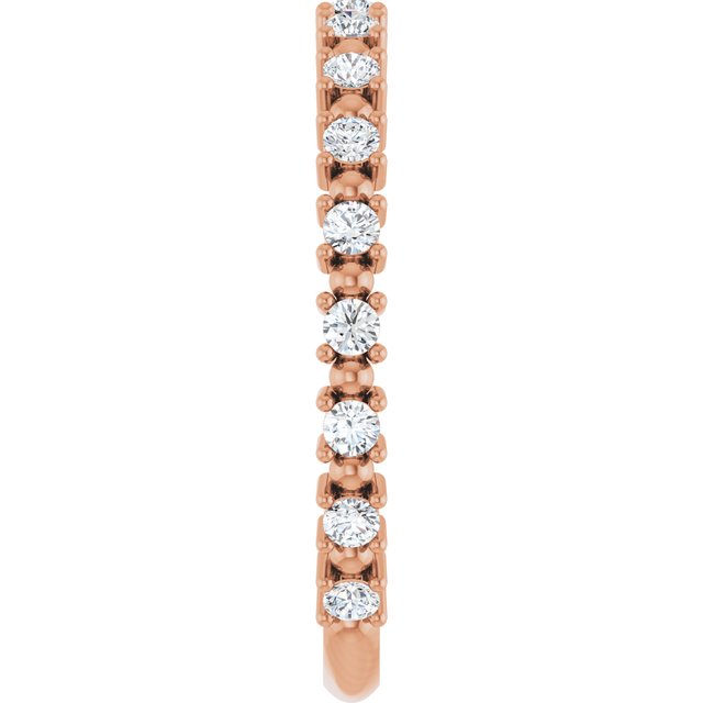 Rose Gold Diamond Wedding Ring variant--14K-rose-gold variant--Diamond-Lab variant--Diamond-Nat