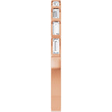 Rose Gold Baguette Wedding Band variant--14K-rose-gold variant--Diamond-Lab variant--Diamond-Nat
