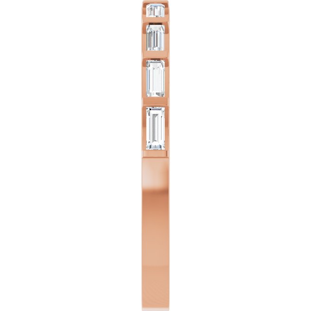 Rose Gold Baguette Wedding Band variant--14K-rose-gold variant--Diamond-Lab variant--Diamond-Nat