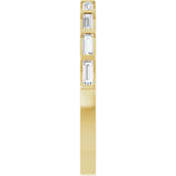 Side ViewYellow Gold Baguette Wedding Band variant--14K-yellow-gold variant--Diamond-Lab variant--Diamond-Nat