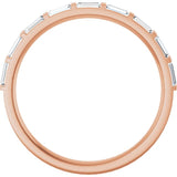 Rose Gold Diamond Band variant--14K-rose-gold variant--Diamond-Lab variant--Diamond-Nat