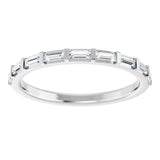White Gold Baguette Wedding Band variant--14K-white-gold variant--Diamond-Lab variant--Diamond-Nat variant--Platinum
