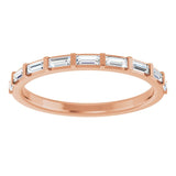 Rose Gold Baguette Wedding Ring variant--14K-rose-gold variant--Diamond-Lab variant--Diamond-Nat