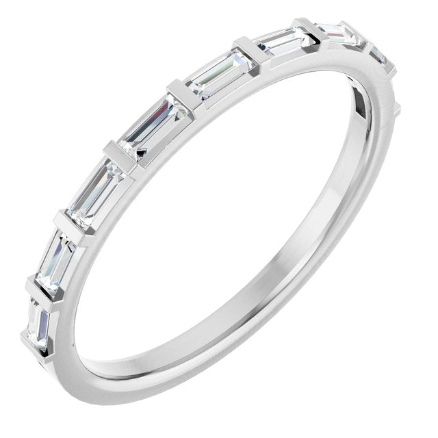 White Gold Baguette Diamond Ring variant--14K-yellow-gold variant--Diamond-Lab variant--Diamond-Nat