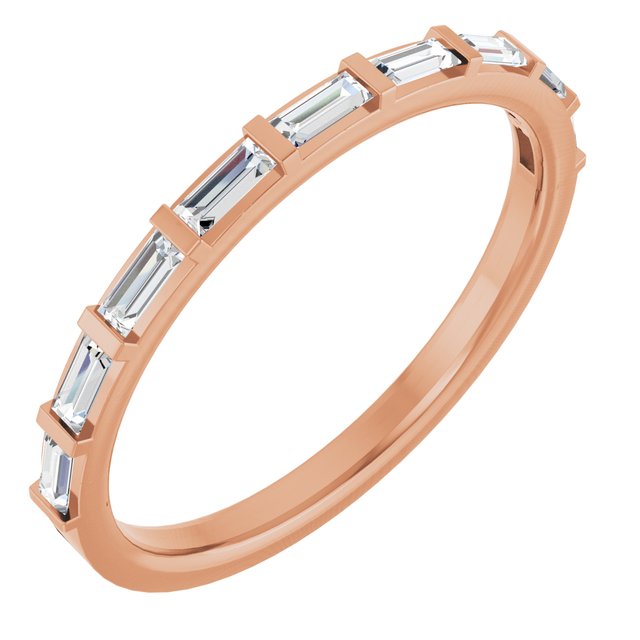 Rose Gold Baguette Diamond Band variant--14K-white-gold variant--Diamond-Lab variant--Diamond-Nat variant--Platinum