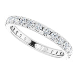 French-set eternity band in yellow gold alternate perspective variant--14K-white-gold variant--Diamond-Nat variant--5.5 variant--6 variant--6.5 variant--7