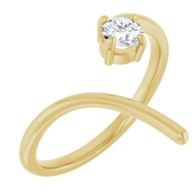 Yellow Gold Round Shaped Negative Space Diamond Ring variant--14K-rose-gold variant--Diamond-Lab variant--Diamond-Nat