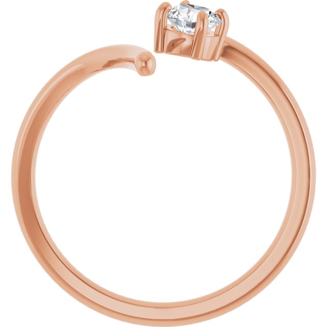 14K rose gold diamond swirl ring with pear shaped diamond variant--14K-rose-gold variant--Diamond-Lab variant--Diamond-Nat