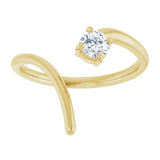 Yellow Gold Round Shaped Diamond Swirl Ring variant--14K-rose-gold variant--Diamond-Lab variant--Diamond-Nat