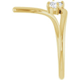 Yellow Gold Round Shaped Negative Space Diamond Ring variant--14K-rose-gold variant--Diamond-Lab variant--Diamond-Nat
