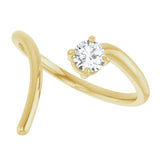 Yellow Gold Round Shaped Negative Space Diamond Ring variant--14K-rose-gold variant--Diamond-Lab variant--Diamond-Nat
