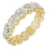 Cobble stone diamond eternity band in 14K yellow gold variant--14K-yellow-gold variant--Diamond-Lab variant--Diamond-Nat