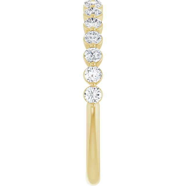 Yellow Gold Diamond Wedding Band variant--14K-yellow-gold variant--Diamond-Lab variant--Diamond-Nat