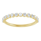 Yellow Gold Diamond Anniversary Band variant--14K-yellow-gold variant--Diamond-Lab variant--Diamond-Nat
