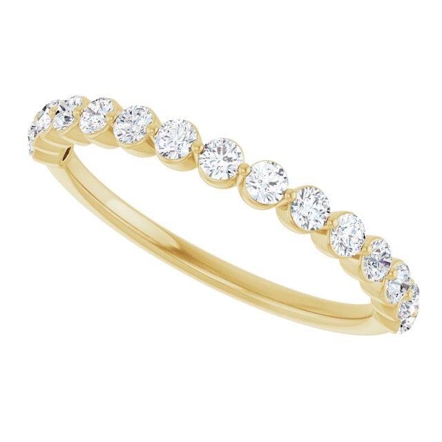 Yellow Gold Diamond Band variant--14K-yellow-gold variant--Diamond-Lab variant--Diamond-Nat