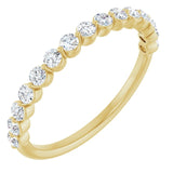 Yellow Gold Minimalist Diamond Band variant--14K-yellow-gold variant--Diamond-Lab variant--Diamond-Nat