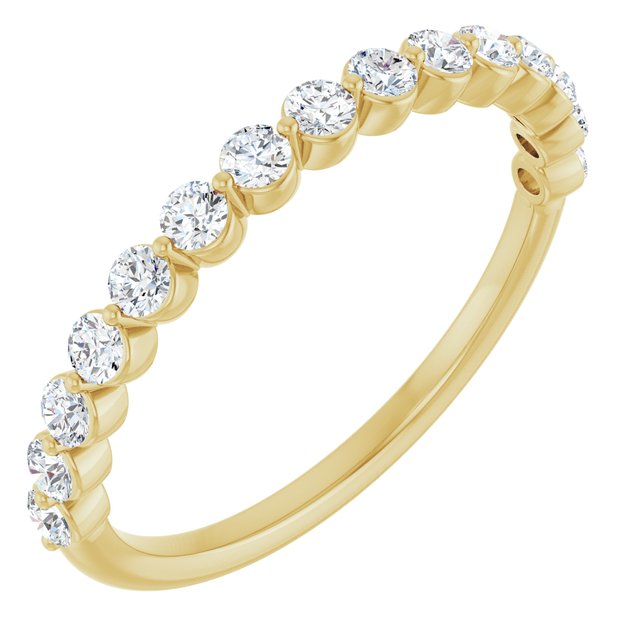 Yellow Gold Minimalist Diamond Band variant--14K-yellow-gold variant--Diamond-Lab variant--Diamond-Nat