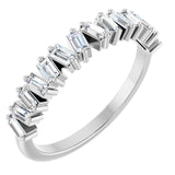 White Gold Baguette Diamond Band variant--14K-white-gold variant--Diamond-Lab variant--Diamond-Nat variant--Platinum
