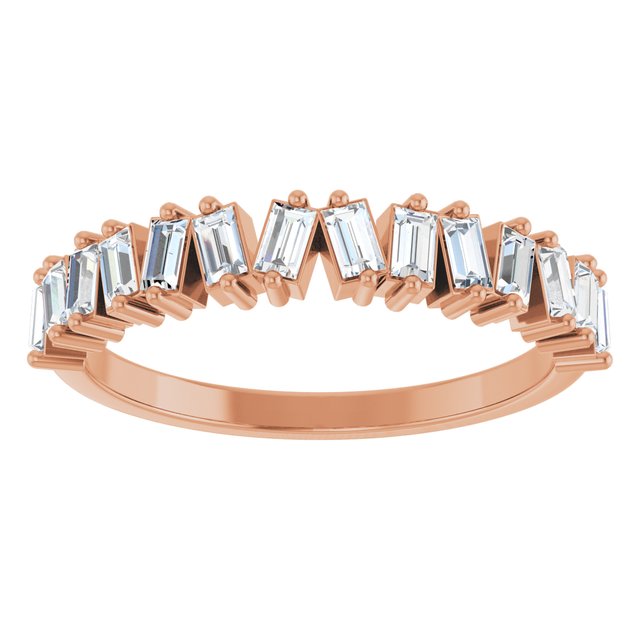 Rose Gold Diamond Wedding Ring variant--14K-rose-gold variant--Diamond-Lab variant--Diamond-Nat