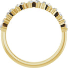 Yellow Gold Messy Baguette Diamond Ring