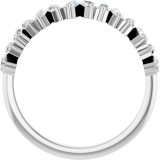 White Gold Baguette Diamond Ring variant--14K-white-gold variant--Diamond-Lab variant--Diamond-Nat variant--Platinum
