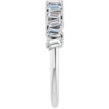 White Gold Diamond Anniversary Band variant--14K-white-gold variant--Diamond-Lab variant--Diamond-Nat variant--Platinum
