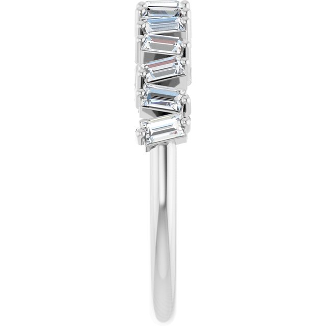 White Gold Diamond Anniversary Band variant--14K-white-gold variant--Diamond-Lab variant--Diamond-Nat variant--Platinum