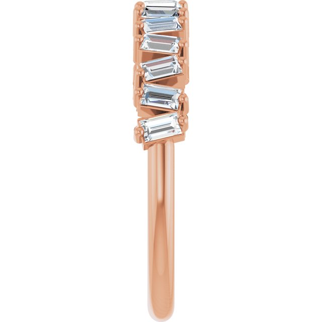 Rose Gold Diamond Wedding Band variant--14K-rose-gold variant--Diamond-Lab variant--Diamond-Nat