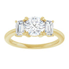 14K Yellow 6.5 mm Round Engagement Ring Mounting 