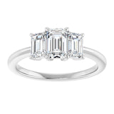 14K White 6x4 mm Emerald Engagement Ring Mounting/2-CT variant--.5CT variant--Emerald variant--.5CT variant--14K-yellow-gold