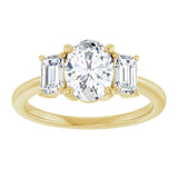 14K Yellow 8x6 mm Oval Engagement Ring Mounting variant--Oval variant--1CT variant--14K-yellow-gold