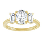 14K Yellow 8x6 mm Oval Engagement Ring Mounting 