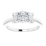 14K White 6x4 mm Oval Engagement Ring Mounting/2-CT variant--.5CT variant--Oval variant--.5CT variant--14K-white-gold