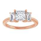 14K Rose 5.5x5.5 mm Square Engagement Ring Mounting 