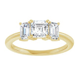 14K Yellow 5x5 mm Asscher Engagement Ring Mounting/4-CT variant--.75CT variant--Asscher variant--.75CT variant--14K-yellow-gold