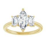 14K Yellow 10x5 mm Marquise Engagement Ring Mounting variant--Marquise variant--1CT variant--14K-yellow-gold