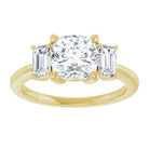 14K Yellow 7x7 mm Cushion Engagement Ring Mounting 