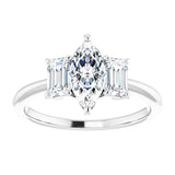 14K White 9x4.5 mm Marquise Engagement Ring Mounting/4-CT variant--.75CT variant--Marquise variant--.75CT variant--14K-white-gold