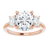 14K Rose 10x8 mm Oval Engagement Ring Mounting/2-CT.5CT variant--Oval variant--1.5CT variant--14K-rose-gold