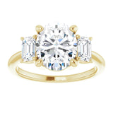 14K Yellow 10x8 mm Oval Engagement Ring Mounting variant--Oval variant--2CT variant--14K-yellow-gold