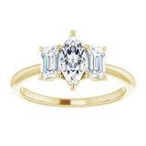14K Yellow 8x4 mm Marquise Engagement Ring Mounting/2-CT variant--.5CT variant--Marquise variant--.5CT variant--14K-yellow-gold