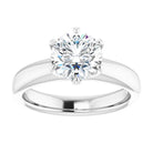 14K white gold 1 1/2 CT Round Diamond Egagement Ring Setting