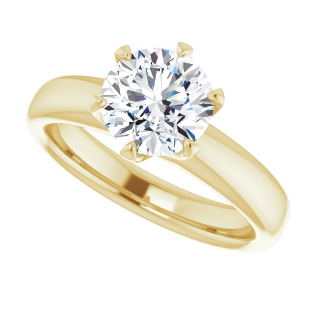 /2-CT.5CT variant--Round variant--1.5CT variant--14K-yellow-gold