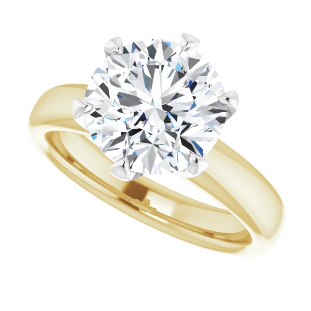 /white-gold/white-gold variant--Round variant--3CT variant--14K-yellow/white-gold