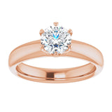 14K rose gold .75CT Round Diamond Egagement Ring Setting/4-CT variant--.75CT variant--Round variant--.75CT variant--14K-rose-gold