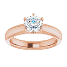 14K rose gold 3/4 CT Round Diamond Egagement Ring Setting